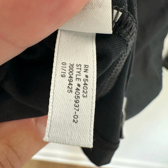 ATHLETA Black Ruched Front Zip Front Nylon Blend Jacket XS - Picture 7 of 9